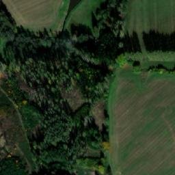 Satellite imagery of [Křešín u Pacova] church t., CZ