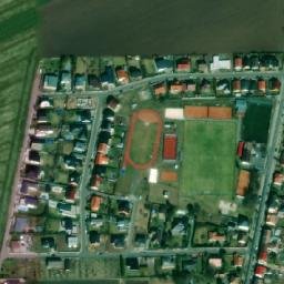 Satellite imagery of sv. Leonard [Hněvotín] church t., CZ