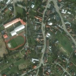 Satellite imagery of [Velký Újezd] church t., CZ