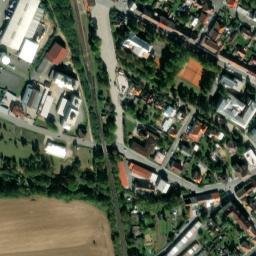 Satellite imagery of [Přeštice] church t., CZ