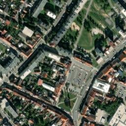 Satellite imagery of [Přeštice] church t., CZ