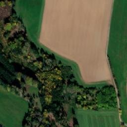 Satellite imagery of [Senožaty] church t., CZ