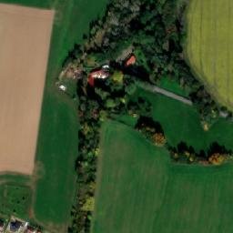 Satellite imagery of [Senožaty] church t., CZ