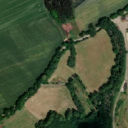 Satellite imagery of Ronov [Přibyslav-Ronov] ruine, CZ