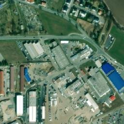 Satellite imagery of sv. Leonard [Hněvotín] church t., CZ