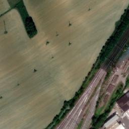 Satellite imagery of [Hranice] factory chimney, CZ