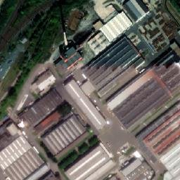 Satellite imagery of [Hranice] factory chimney, CZ