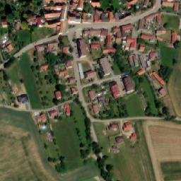 Satellite imagery of [Senožaty] church t., CZ