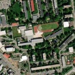 Satellite imagery of [Žďár nad Sázavou-Město Žďár] heat plant chimney, CZ