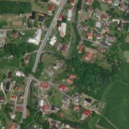 Satellite imagery of [Ženklava] church t., CZ
