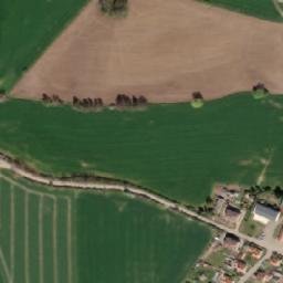 Satellite imagery of [Klučenice] church t., CZ
