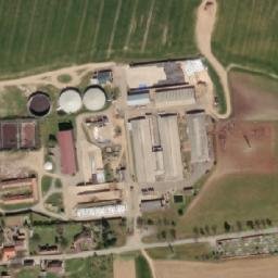 Satellite imagery of [Klučenice] church t., CZ