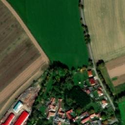 Satellite imagery of [Buřenice] church t., CZ