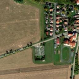 Satellite imagery of [Košetice] church t., CZ