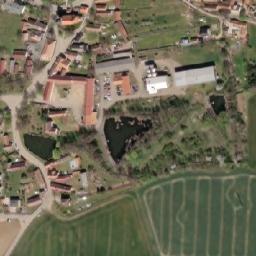 Satellite imagery of [Klučenice] church t., CZ