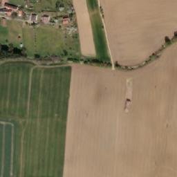 Satellite imagery of [Klučenice] church t., CZ