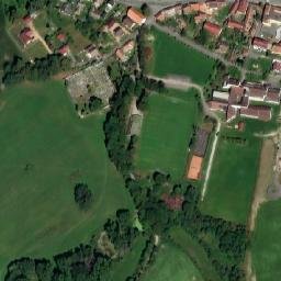 Satellite imagery of [Petrovice u Sedlčan] church t., CZ