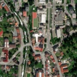 Satellite imagery of [Hranice] town hall t., CZ