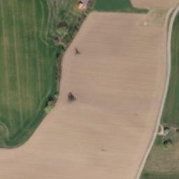 Satellite imagery of [Klučenice] church t., CZ