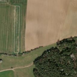 Satellite imagery of [Klučenice] church t., CZ