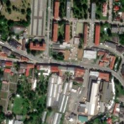 Satellite imagery of [Hranice] town hall t., CZ