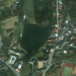 Satellite imagery of [Tršice] church t., CZ