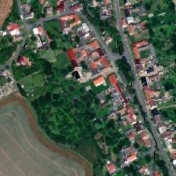 Satellite imagery of [Jezernice] church t., CZ