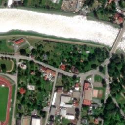 Satellite imagery of [Hranice] town hall t., CZ