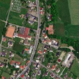 Satellite imagery of [Hodslavice] church t., CZ