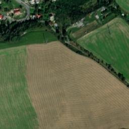Satellite imagery of [Šlapanov] church t., CZ