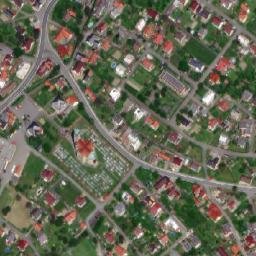 Satellite imagery of [Hodslavice] church t., CZ