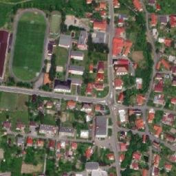 Satellite imagery of [Mořkov] church t., CZ