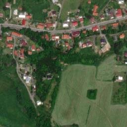 Satellite imagery of [Veřovice] church t., CZ