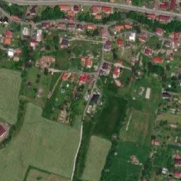 Satellite imagery of [Veřovice] church t., CZ