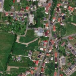 Satellite imagery of [Mořkov] church t., CZ
