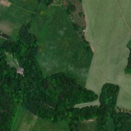 Satellite imagery of [Veřovice] church t., CZ