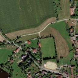 Satellite imagery of [Hvožďany] church t., CZ