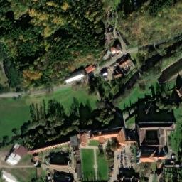 Satellite imagery of [Želiv] monastery church &outlook t., CZ