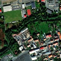 Satellite imagery of [Horšovský Týn] church & outlook t., CZ