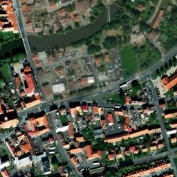 Satellite imagery of [Horšovský Týn] church & outlook t., CZ