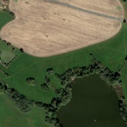 Satellite imagery of [Hvožďany] church t., CZ