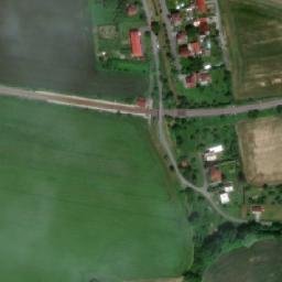 Satellite imagery of [Černotín] church t., CZ