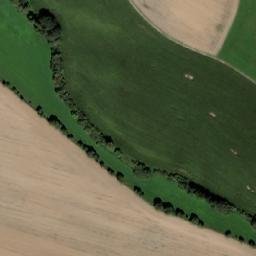 Satellite imagery of [Hvožďany] church t., CZ