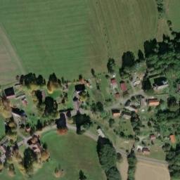 Satellite imagery of [Hora Svatého Václava] church t., CZ