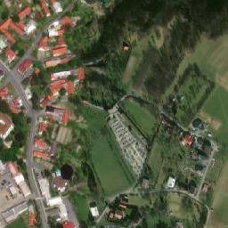 Satellite imagery of [Lešná] church t., CZ