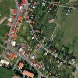 Satellite imagery of [Lešná] church t., CZ