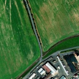 Satellite imagery of [Meclov] factory chimney, CZ