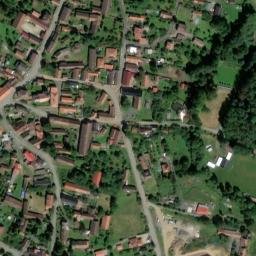 Satellite imagery of [Osvračín] church t., CZ