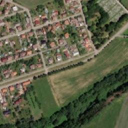 Satellite imagery of [Červená Řečice] church t., CZ