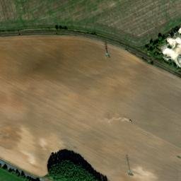 Satellite imagery of [Meclov] factory chimney, CZ